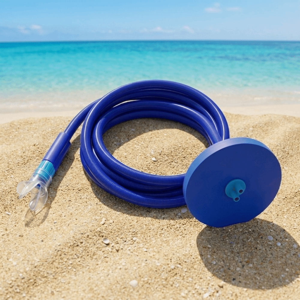 Snorkeling Gear - Dwukanałowy, całkowicie suchy respirator z silikonowym