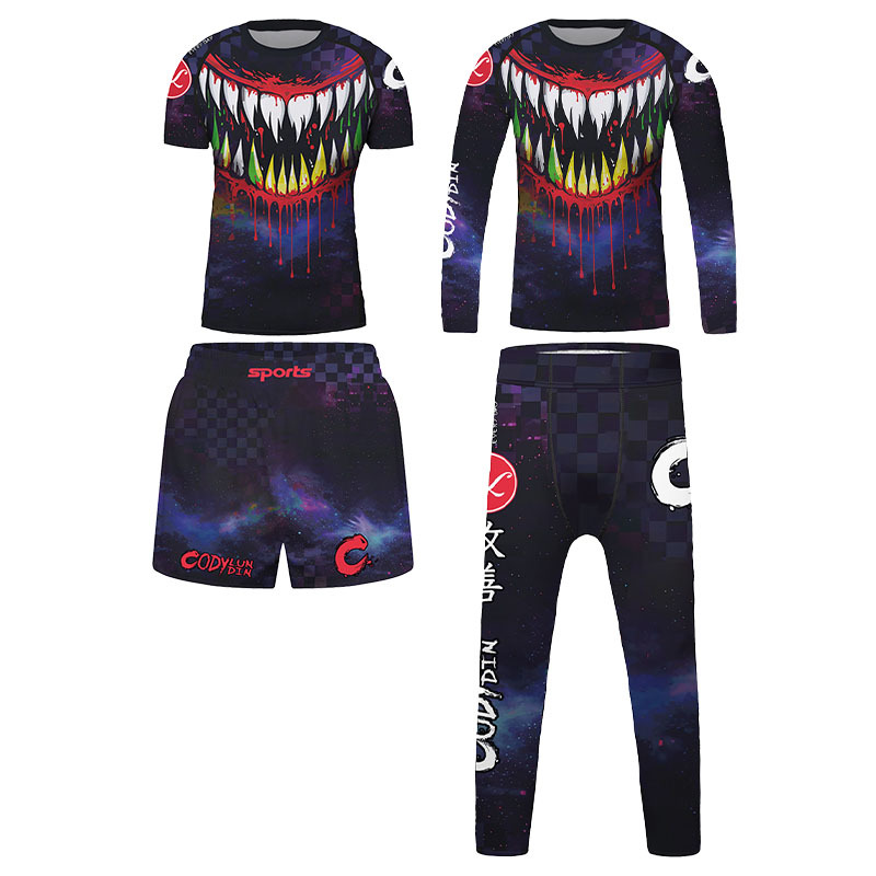 Rash Guard - Dziecięcy zestaw sportowy MMA Muay Thai